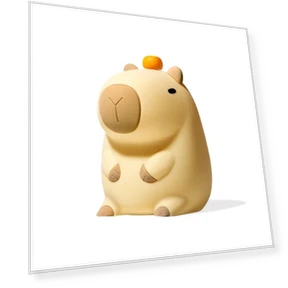 LED Silicone Capybara Night Light — Night Lights, DC-HOME Textile