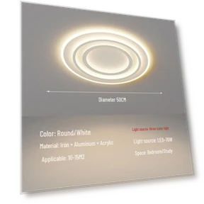 Nordic Modern Smart LED Ceiling Light — Overhead Lighting, WoW Home