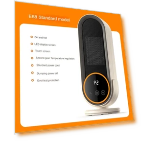 Room Air Heater with LCD Touch Screen — Portable Heating Solutions, Qichuanxin