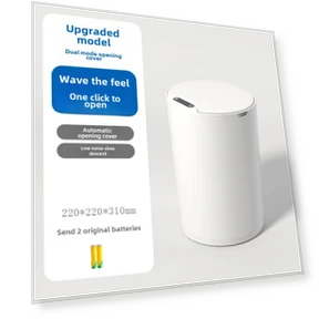 Round Sensor Smart Trash Can — Kitchen Cans, FluxZone