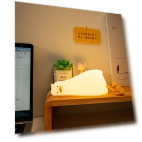Silicone Night Light in Duck Shape for Kids — Night Lights, Modern Home Furnishing