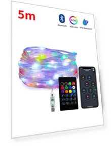 Smart Bluetooth RGB LED String Lights — String Lights, Modern Home Furnishing