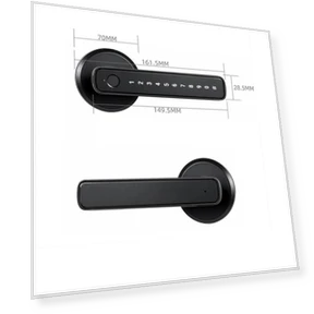 Smart Fingerprint Door Lock Handle — Locks, Chic Interiors