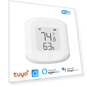 Smart WiFi/Zigbee Temperature and Humidity Sensor — Home Climate Control, DC-HOME Textile