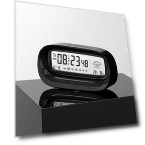 Transparent Digital Alarm Clock — Alarms & Clocks, DC-HOME Textile