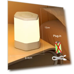 USB Night Light with Touch Control — Lamps & Shades, DC-HOME Textile