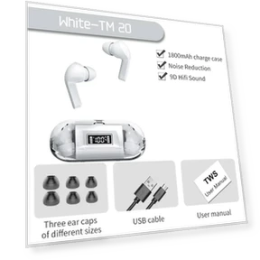 Bluetooth Earbuds with LED Display — Bluetooth Headsets, Uav parts center