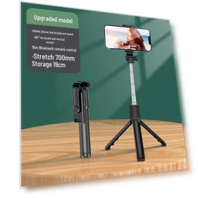 Portable Bluetooth Selfie Stick with Tripod and Fill Light — Selfie Sticks, Smarter than future