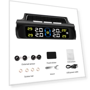 Solar-Powered Car Tire Pressure Monitoring System — TPMS Sensor Replacements, LIAESMART