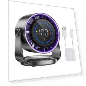 Air Cooling Fan with Digital Display — Stand Fans, Modern maven