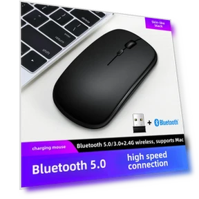 Rechargeable Dual-Mode Wireless Bluetooth Mouse — Mouse Pads, Computer boost