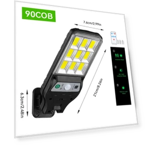 Solar Wall Lamp with Motion Sensor — Outdoor Security & Flood Lighting, AutoSphere
