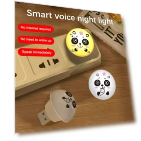 Artificial Intelligence Voice-Controlled Night Light with Bedside Remote and Camping Plug — Night Lights, Scatua