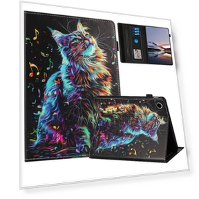 Pattern Leather Tablet Cover with Auto Sleep/Wake — Keyboard Cases, Smartwatch 2025