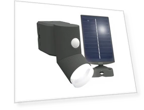 Simple Style Sensor Solar-Powered Light — Outdoor Security & Flood Lighting, MUSASHI