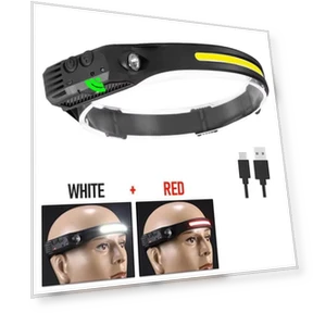 USB Rechargeable LED Sensor Headlamp — Flashlights, Dream Garage