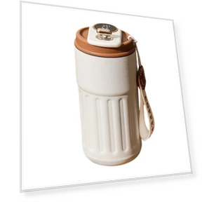 Vacuum Insulated Thermobottle with LED Temperature Display — Travel Drinkware, Decorative Life