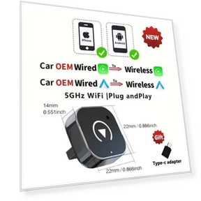 Wireless CarPlay and Android Auto Adapter — Phone Accessories, Meiteai-Car&Motor