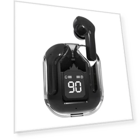 Wireless Earbuds with Transparent Charging Case — In-Ear Headphones, Come againye