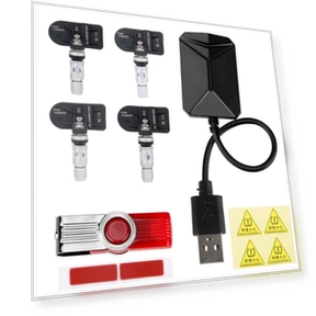 Wireless TPMS with Android Navigation — TPMS Sensor Replacements, AINYSZIN Automotive Parts