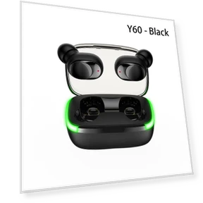 Bluetooth Headphones with LED Display — In-Ear Headphones, HOME-Auto-001