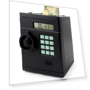 Digital Coin Counting Piggy Bank Robot — Savings & Piggy Banks