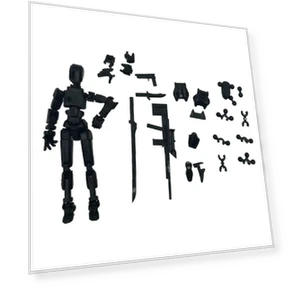 Multi-joint Transformable Robot with Female Accessories — Dolls & Figures, Such Articles