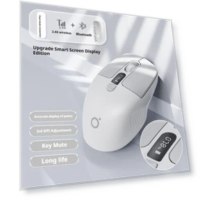 Wireless Bluetooth Mouse with Display — Mouse Pads, DC-HOME