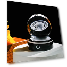 3D Crystal Saturn Planet Night Light with LED Color Lighting — Lamps & Shades, Fantastic House