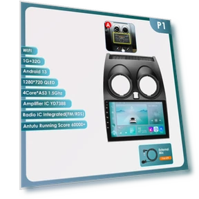 AI Voice Car Radio Android Auto Multimedia — Navigation & GPS Accessories, Hizpo