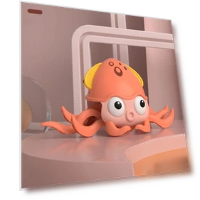 Automatic Sensor Dancing Squid Toy — Bath Time Fun, Zhiruei