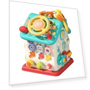 Hexagonal Playhouse for Toddlers with LED Lighting — Infant & Early Childhood Playthings, Safety toy