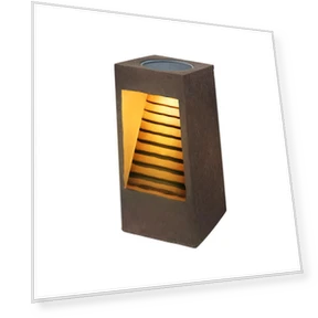 Porcelain Solar Garden Square Ceramic Style Warm 30 Smart Automatically Turns On at Night and Stays On Until the Next... — Garden Illumination, GWSOLAR