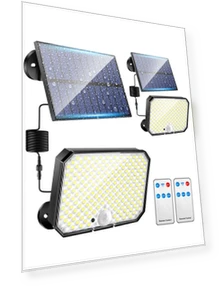 Solar Motion Sensor Lights — Outdoor Security & Flood Lighting, SAMURAI STYLE