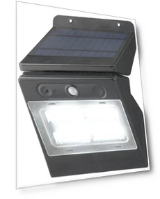 Solar Sensor Removable White Light Panel — Outdoor Security & Flood Lighting, SAMURAI STYLE