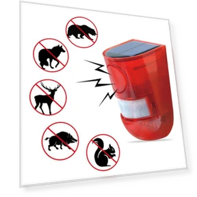 Solar Strobe Siren Alarm Light — Motion Sensors, happybuySE