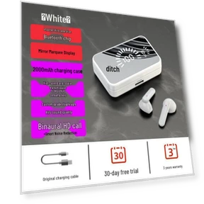 Wireless Bluetooth Earbuds with Touch Display — Audio Gear, the BAY