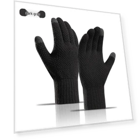 Fingerless Fleece Gloves with Pineapple Design and Touchscreen Compatibility — Cold Weather Gloves, Millioner