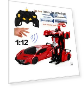 Remote Control Gesture Sensing Transforming Car Toy — Interactive Figures & Robots, Polaris star