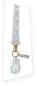 Smart Key Hand Strap with Miffy Face — Keyrings & Keychains, TOKYO selection