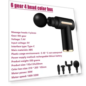 Smart Touch Screen Massage Gun — Back Relief Solutions, BC Pet Supplies