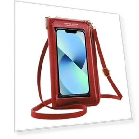 Smartphone Shoulder Pouch with Charging and Touchscreen — Mobile Devices & Accessories, ALVEIN