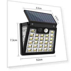 Solar Lights Outdoor Waterproof Street Wall Lamp — Outdoor Security & Flood Lighting, Lanzhong