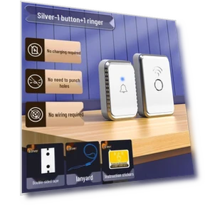 Wireless Waterproof Doorbell with Remote Control — Push Buttons, The Best Experience