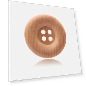 Round Wooden Smart Buttons — Buttons, Arts & Hobbies