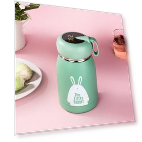 Smart Temperature Display Stainless Steel Kids Thermos — Travel Drinkware, Versatile Home Furnishing