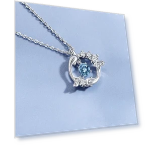 Smart Necklace with Moissanite Pendant — Smart Jewelry, Wipon