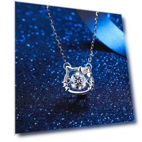 Smart Women's Necklace with 1 Carat Moissanite Simulation — Smart Jewelry, Wipon