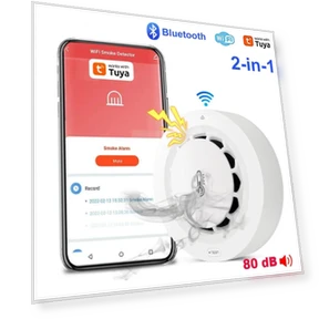 Smoke Alarm with Temperature and Humidity Sensor — Smoke Detectors, Meiteai-All