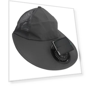 Solar Fan Hat with USB Charging — Hats, Fishine